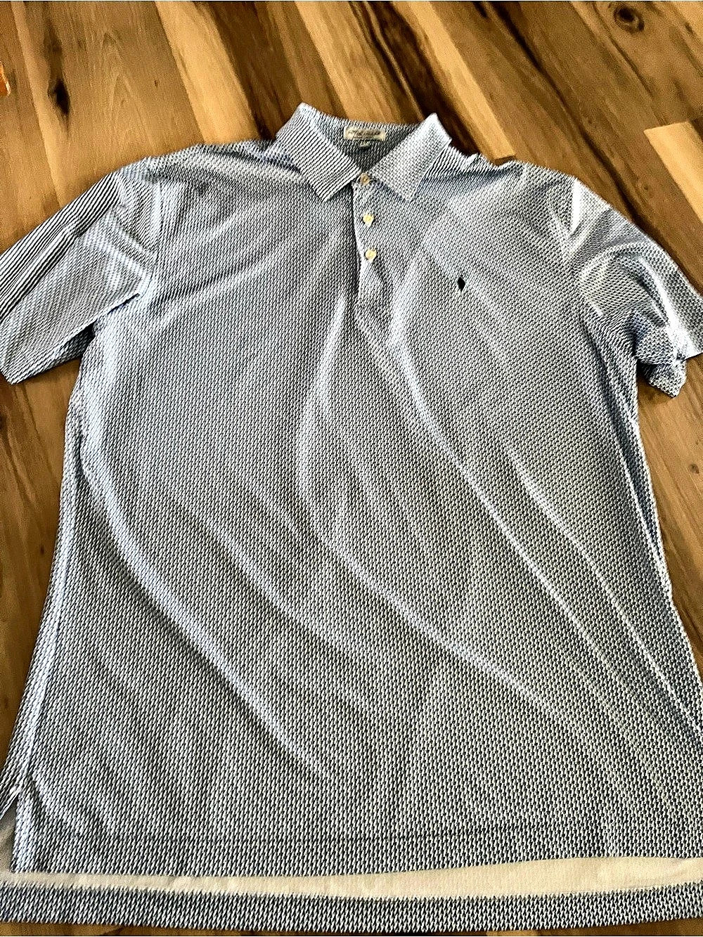 Peter Millar Summer Comfort Shirt Mens Large Short Sleeve Patterned Golf Shirt